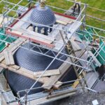 Travaux couverture de toits au château de La Bourbansais